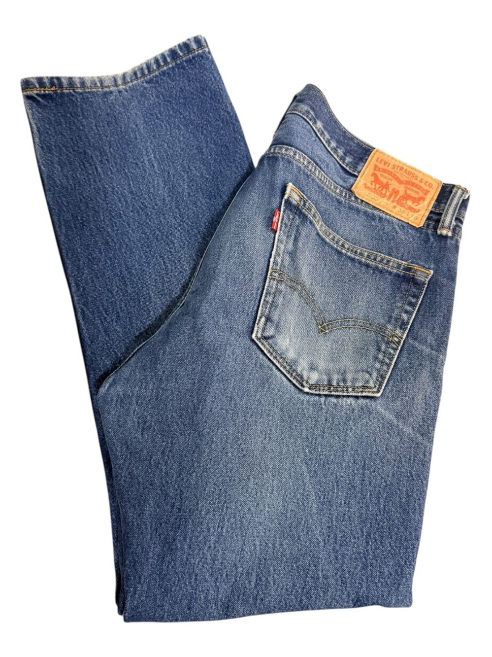 Vintage faded Levi's 505 Jeans 34x30
Medium Wash Straight Leg Denim